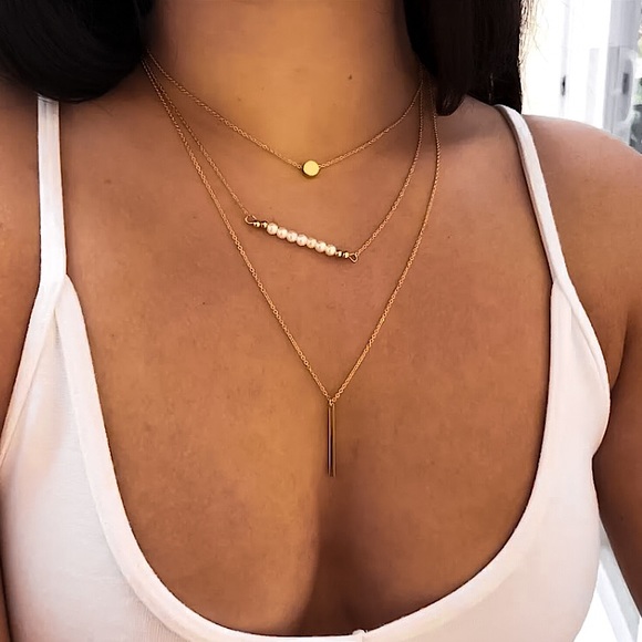 ⚜️[𝟯/$𝟮𝟴]⚜️NEW Round Charm Stainless Steel Necklace - Picture 5 of 12